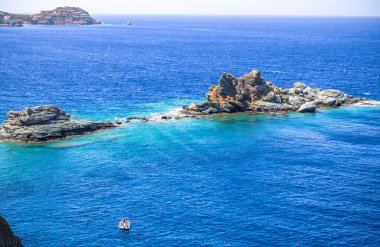 Yunanistan güzel deniz manzarası