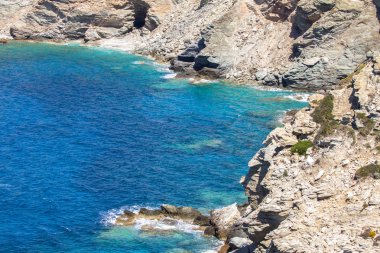 Yunanistan güzel deniz manzarası