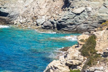 Yunanistan güzel deniz manzarası