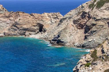 Yunanistan güzel deniz manzarası