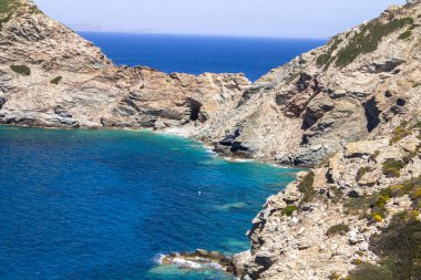 Yunanistan güzel deniz manzarası