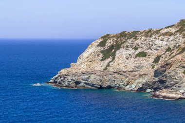 Yunanistan güzel deniz manzarası