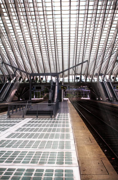 Estación de tren en Lieja, Bélgica — Foto de Stock