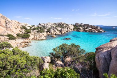 Cala Coticcio Beach, Sardunya, İtalya