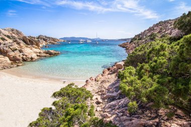 Cala Coticcio Beach, Sardunya, İtalya