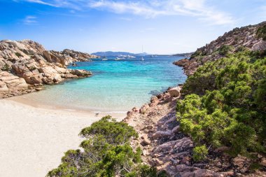 Cala Coticcio Beach, Sardunya, İtalya