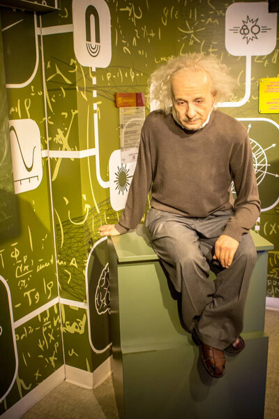 Wax figur of Albert Einstein
