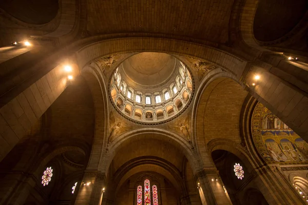 Interno della basilica Sacre Coeur, Parigi, Francia — Foto Stock