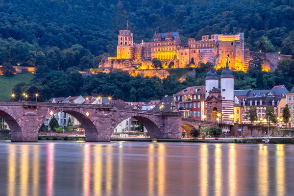 Vista para o castelo, Heidelberg, Alemanha — Fotografia de Stock