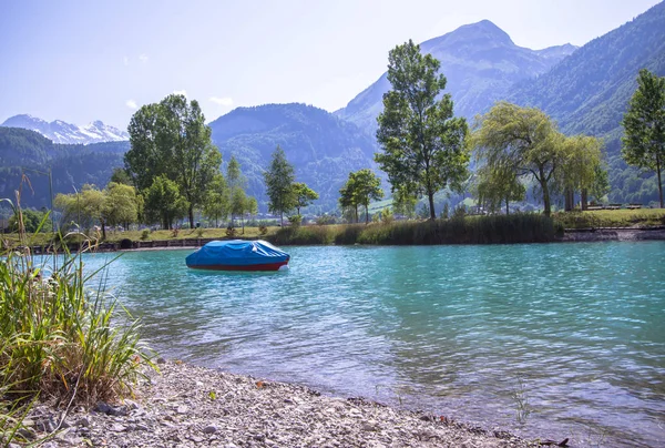 Sjön Lungern, Schweiz — Stockfoto