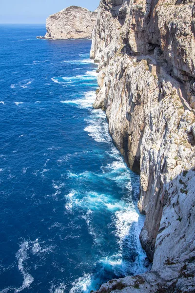 Cueva Neptuno en Alghero, Cerdeña, Italia — Foto de Stock