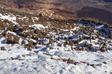 Volkan Teide Panorama görünümünden Tenerife, İspanya