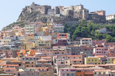 Ortaçağ kenti castelsardo, Sardunya, İtalya