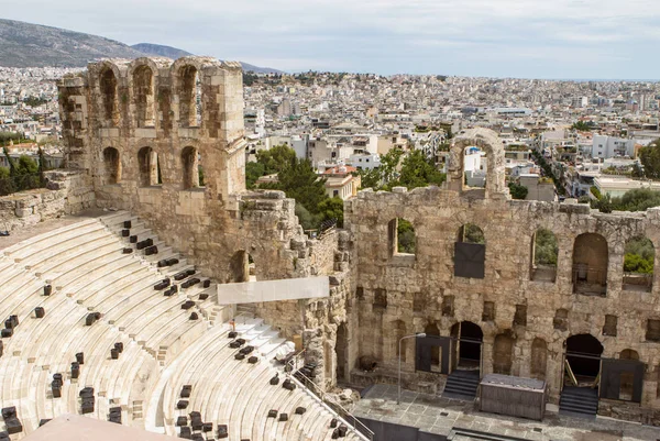 Antiguo teatro, Atenas, Grecia — Foto de Stock