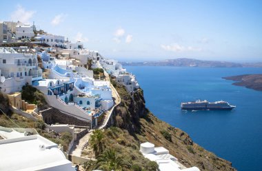Güzel Deniz Manzaralı, Santorini, Yunanistan