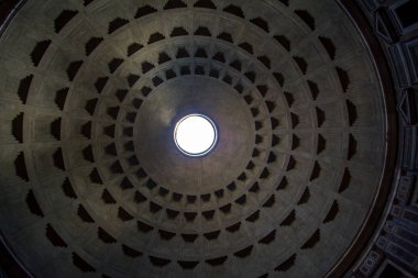 Antheon ışık yukarıdan, Roma ünlü ray ile
