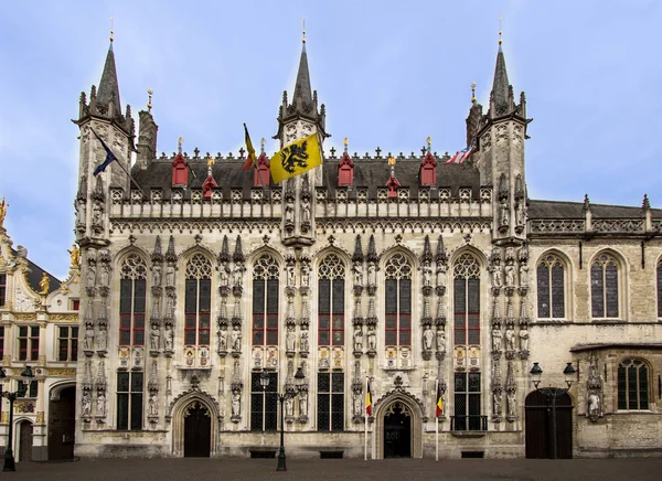 Bruges, Belgium. Provinciaal Hof — Stok fotoğraf