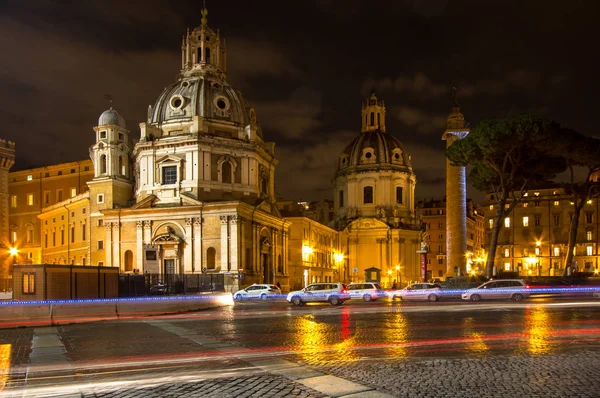 Santa Maria di Loreto and Most Holy Name of Mary in Rome, Italy — Stock Photo, Image