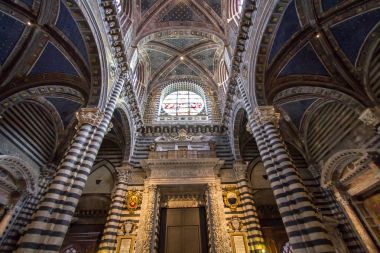 İç Siena Katedrali'nin Toskana, İtalya