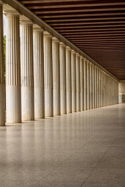 Geri yüklenen Stoa Attalos, Atina, Yunanistan