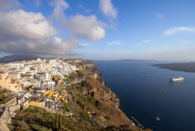 Güzel Deniz Manzaralı, Santorini, Yunanistan