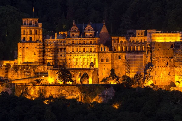 Pohled do zámku, Heidelberg, Německo — Stock fotografie