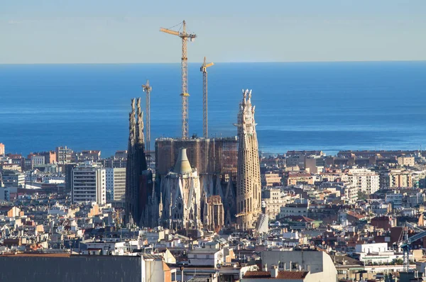 Панорама Барселоны, Испания — стоковое фото