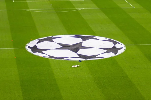 Estadio Camp Nou antes de la Champions League — Foto de Stock