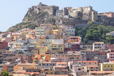 Ortaçağ kenti castelsardo, Sardunya, İtalya