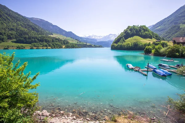 Lago Lungern, Suíça — Fotografia de Stock