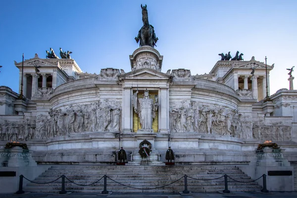 National monument to Vittorio Emanuele II (Victor Emmanuel II). — Stock Photo, Image
