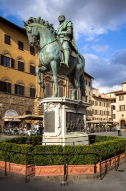 Statue of Cosimo I Medici, Tuscany, Italy. clipart