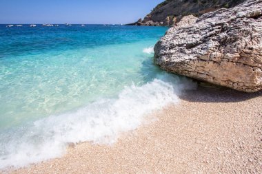 Cala Mariolu, bir plaj 'Golfo di Orosei', Sardunya, İtalya