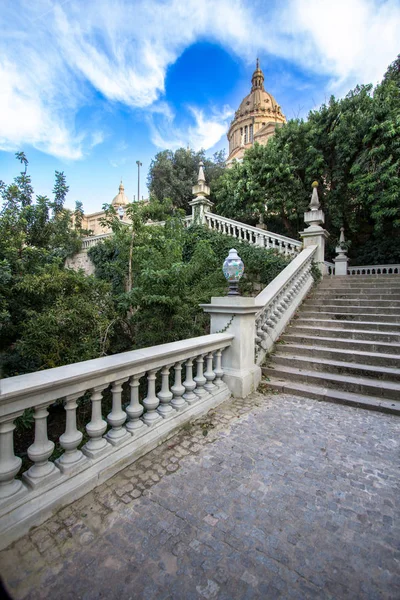 Krajowej Palace Barcelona na górskim Montjuic — Zdjęcie stockowe