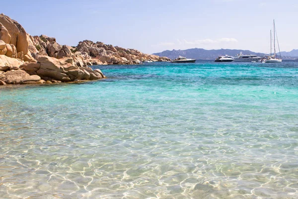 Beach, Cala Coticcio, Szardínia, Olaszország — Stock Fotó