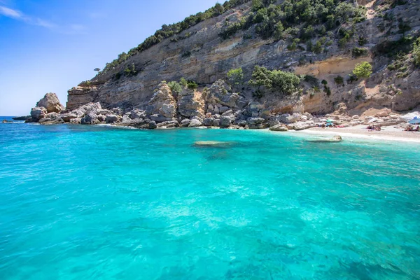 Cala Mariolu Een Strand Golfo Orosei Sardinië Italië — Stockfoto