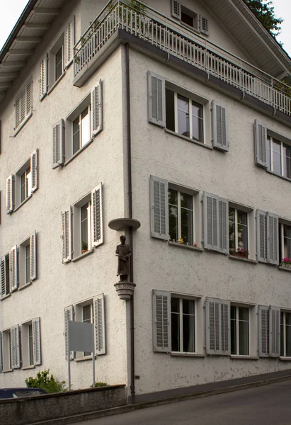 Edificio en Lucerna, Suiza — Foto de Stock