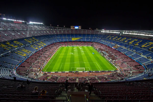 Şampiyonlar Ligi önce Camp Nou Stadyumu — Stok fotoğraf