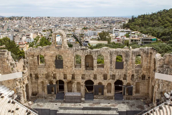 Antiguo teatro, Atenas, Grecia — Foto de Stock