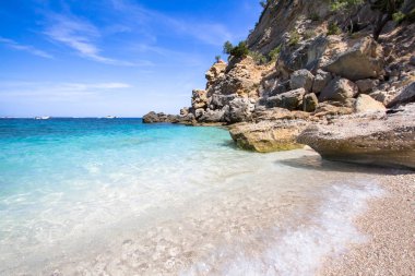 Cala Mariolu, bir plaj 'Golfo di Orosei', Sardunya, İtalya