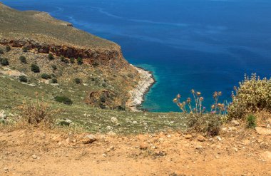 Yunanistan güzel deniz manzarası