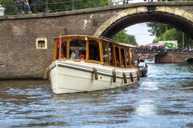 Su kanalına Amsterdam tekne