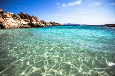 Cala Coticcio Beach, Sardunya, İtalya