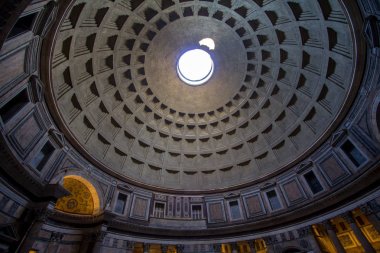 Antheon ışık yukarıdan, Roma ünlü ray ile