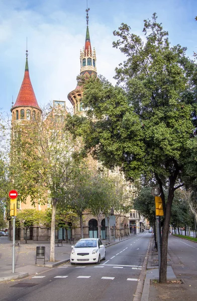 Casa de les punxes in barcelona Przewodniczący — Zdjęcie stockowe