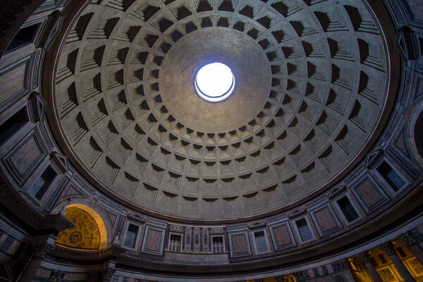 antheon with the famous ray of light from the top, Rome