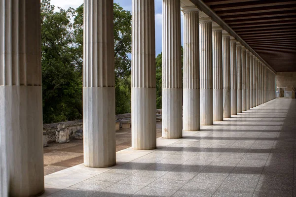 復元されたアッタロスのストア、アテネ、ギリシャ — ストック写真