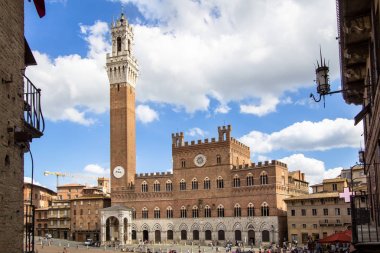 Palazzo Pubblico ile Piazza del Campo, Siena, İtalya