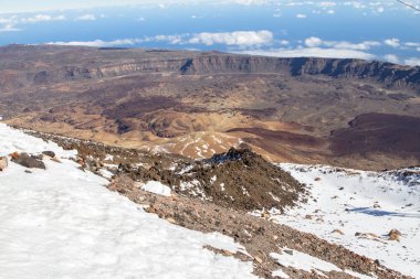 Volkan Teide Panorama görünümünden Tenerife, İspanya