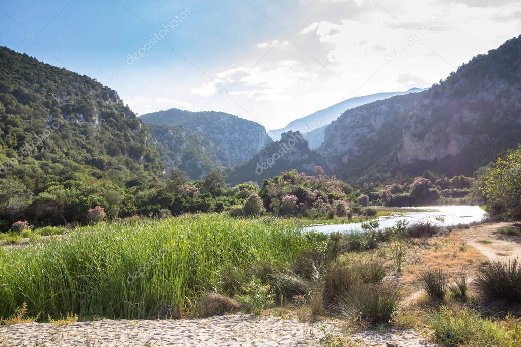 Landscape near Cala Luna, Sardinia, Italy